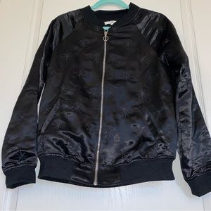 Embroidered Star Lightweight Bomber Jacket